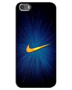 Чохол для iPhone 5 / 5s / SE з картинкою «Синій пульс Nike» Чохол для iPhone 5 / 5s / SE з картинкою «Синій пульс Nike»