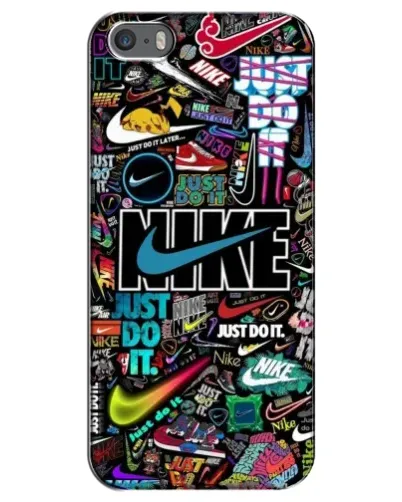 Чехол для iPhone 5 / 5s / SE с картинкой «Яркий коллаж Nike» Чехол для iPhone 5 / 5s / SE с картинкой «Яркий коллаж Nike»