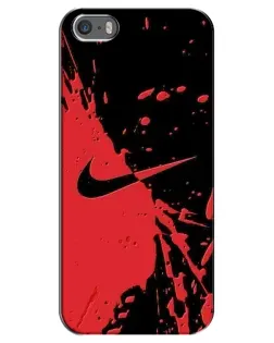 Чохол для iPhone 5 / 5s / SE з картинкою «Червоні бризки Nike» Чохол для iPhone 5 / 5s / SE з картинкою «Червоні бризки Nike»