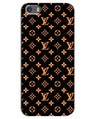 Чехол для iPhone 5 / 5s / SE с картинкой «Золотая монограмма LV» Чехол для iPhone 5 / 5s / SE с картинкой «Золотая монограмма LV»