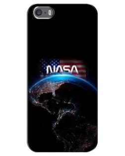 Чехол для iPhone 5 / 5s / SE с картинкой «Земля из космоса NASA» Чехол для iPhone 5 / 5s / SE с картинкой «Земля из космоса NASA»