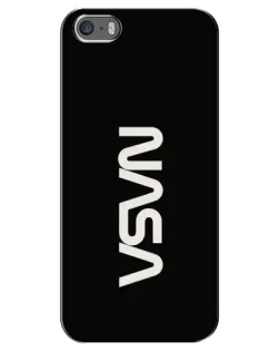 Чехол для iPhone 5 / 5s / SE с картинкой «NASA — вертикальный логотип» Чехол для iPhone 5 / 5s / SE с картинкой «NASA — вертикальный логотип»
