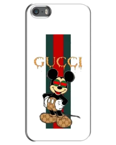 Чехол для iPhone 5 / 5s / SE с картинкой «Микки Маус Gucci — полосы» Чехол для iPhone 5 / 5s / SE с картинкой «Микки Маус Gucci — полосы»