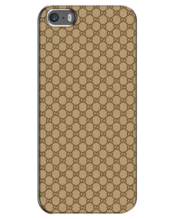 Чехол для iPhone 5 / 5s / SE с картинкой «Gucci — классический беж»