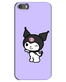 Чехол для iPhone 5 / 5s / SE с картинкой «Классическая Kuromi»