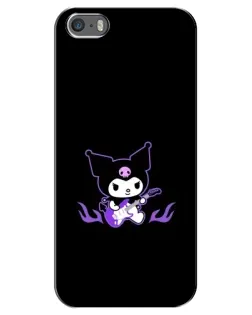 Чехол для iPhone 5 / 5s / SE с картинкой «Электрическая Kuromi»