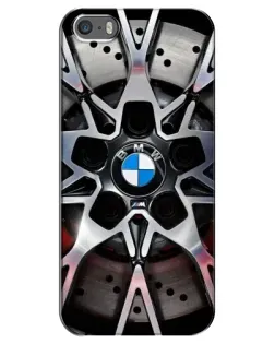 Чехол для iPhone 5 / 5s / SE с картинкой «BMW — деталь диска»