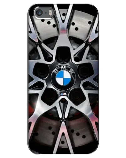 Чехол для iPhone 5 / 5s / SE с картинкой «BMW — деталь диска»