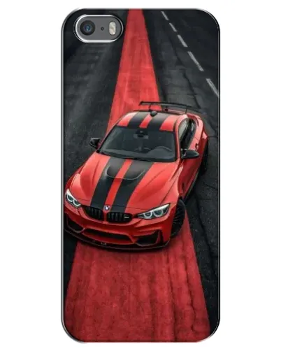 Чехол для iPhone 5 / 5s / SE с картинкой «BMW на красной дорожке»