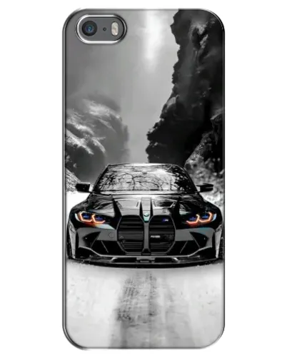 Чехол для iPhone 5 / 5s / SE с картинкой «BMW — акварельный дрифт» Чехол для iPhone 5 / 5s / SE с картинкой «BMW — акварельный дрифт»