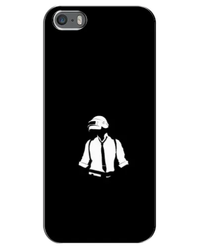 Чохол для iPhone 5 / 5s / SE з картинкою «PUBG — білий шолом»