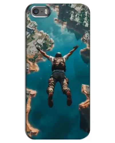 Чохол для iPhone 5 / 5s / SE з картинкою «PUBG — вільне падіння»