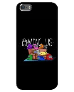 Чохол для iPhone 5 / 5s / SE з картинкою «Логотип Among Us» Чохол для iPhone 5 / 5s / SE з картинкою «Логотип Among Us»