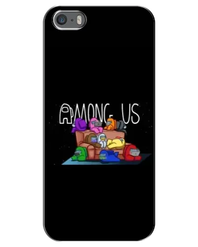 Чехол для iPhone 5 / 5s / SE с картинкой «Логотип Among Us»