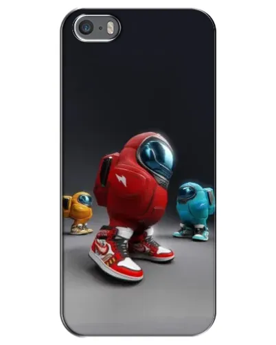 Чехол для iPhone 5 / 5s / SE с картинкой «Among Us — 3D стиль»