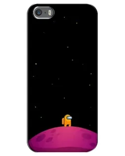 Чохол для iPhone 5 / 5s / SE з картинкою «Самотній герой на планеті» Чохол для iPhone 5 / 5s / SE з картинкою «Самотній герой на планеті»