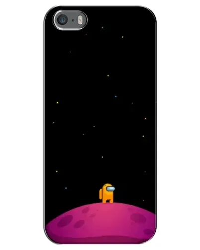 Чехол для iPhone 5 / 5s / SE с картинкой «Одинокий герой на планете»