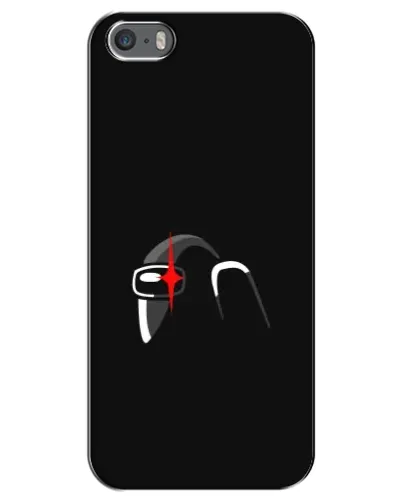 Чехол для iPhone 5 / 5s / SE с картинкой «Among Us шлем»