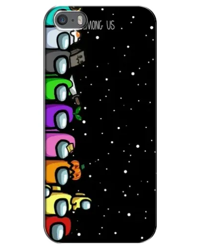 Чехол для iPhone 5 / 5s / SE с картинкой «Команда Among Us»