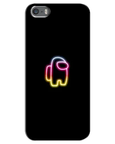 Чехол для iPhone 5 / 5s / SE с картинкой «Among Us градиент»