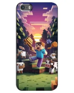 Чохол для iPhone 5 / 5s / SE з картинкою «Стів на фермі» Чохол для iPhone 5 / 5s / SE з картинкою «Стів на фермі»