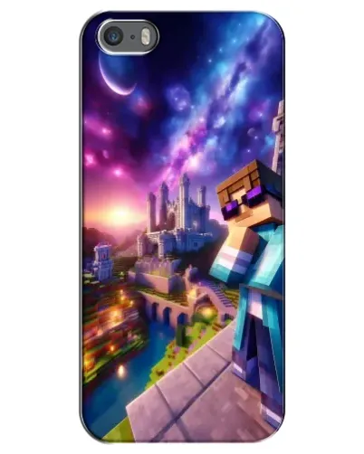 Чехол для iPhone 5 / 5s / SE с картинкой «Стив и космос»