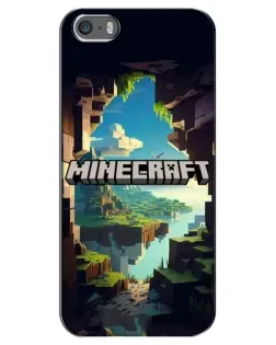 Чохол для iPhone 5 / 5s / SE з картинкою «Печера Майнкрафт» Чохол для iPhone 5 / 5s / SE з картинкою «Печера Майнкрафт»