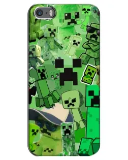 Чохол для iPhone 5 / 5s / SE з картинкою «Кріпери Minecraft» Чохол для iPhone 5 / 5s / SE з картинкою «Кріпери Minecraft»