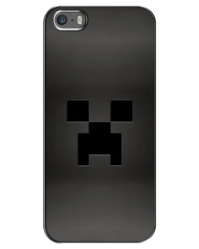 Чехол для iPhone 5 / 5s / SE с картинкой «Черный крипер градиент»