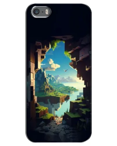 Чехол для iPhone 5 / 5s / SE с картинкой «Вид из пещеры»