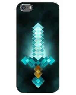 Чохол для iPhone 5 / 5s / SE з картинкою «Алмазний меч неон» Чохол для iPhone 5 / 5s / SE з картинкою «Алмазний меч неон»