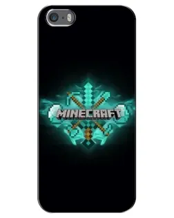 Чохол для iPhone 5 / 5s / SE з картинкою «Minecraft Diamond лого» Чохол для iPhone 5 / 5s / SE з картинкою «Minecraft Diamond лого»