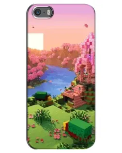 Чохол для iPhone 5 / 5s / SE з картинкою «Рожеве дерево Minecraft» Чохол для iPhone 5 / 5s / SE з картинкою «Рожеве дерево Minecraft»