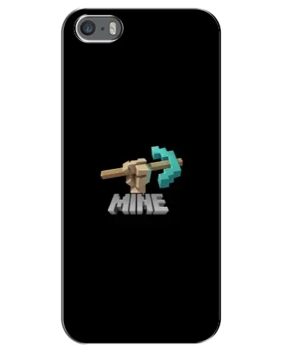 Чехол для iPhone 5 / 5s / SE с картинкой «Алмазная кирка»