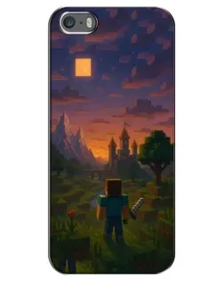 Чохол для iPhone 5 / 5s / SE з картинкою «Стів біля вежі» Чохол для iPhone 5 / 5s / SE з картинкою «Стів біля вежі»