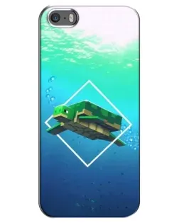 Чохол для iPhone 5 / 5s / SE з картинкою «Черепаха Minecraft» Чохол для iPhone 5 / 5s / SE з картинкою «Черепаха Minecraft»