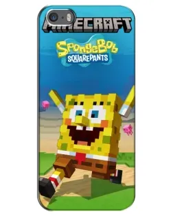 Чохол для iPhone 5 / 5s / SE з картинкою «Губка Боб Minecraft» Чохол для iPhone 5 / 5s / SE з картинкою «Губка Боб Minecraft»