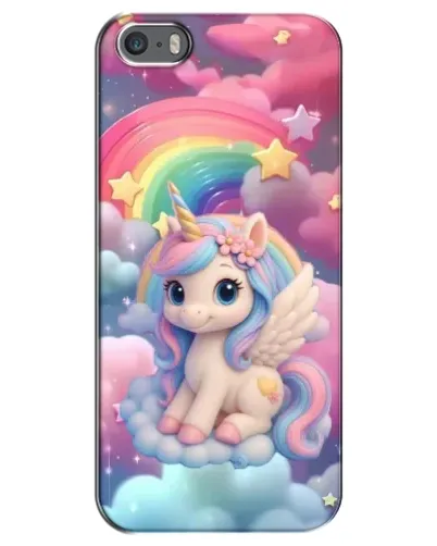 Чехол для iPhone 5 / 5s / SE с картинкой «Маленький единорог»