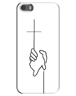 Чехол для iPhone 5 / 5s / SE с картинкой «Рука держит» Чехол для iPhone 5 / 5s / SE с картинкой «Рука держит»