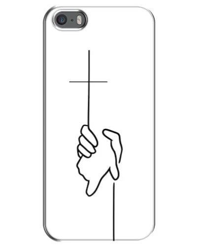Чехол для iPhone 5 / 5s / SE с картинкой «Рука держит»
