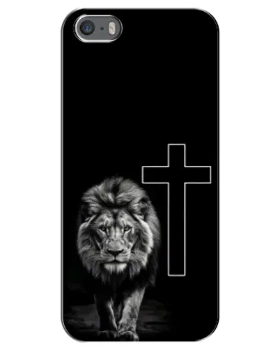 Чехол для iPhone 5 / 5s / SE с картинкой «Лев и Крест»