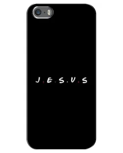 Чехол для iPhone 5 / 5s / SE с картинкой «Точки веры J.E.S.U.S.»