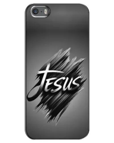 Чехол для iPhone 5 / 5s / SE с картинкой «Надпись Jesus Graffiti»