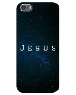 Чехол для iPhone 5 / 5s / SE с картинкой «Звездное небо Jesus»
