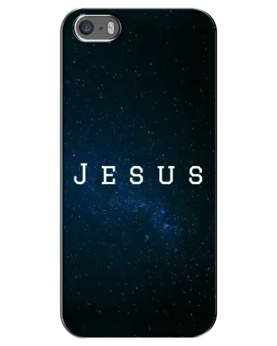 Чехол для iPhone 5 / 5s / SE с картинкой «Звездное небо Jesus»
