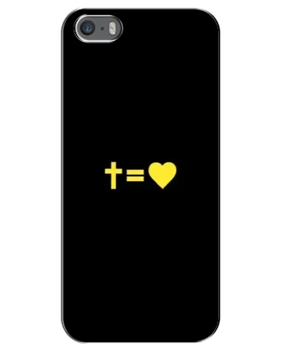Чехол для iPhone 5 / 5s / SE с картинкой «Сердце и Крест»