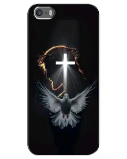 Чехол для iPhone 5 / 5s / SE с картинкой «Голубь и Свет»