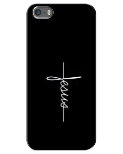 Чехол для iPhone 5 / 5s / SE с картинкой «Тонкая линия веры»