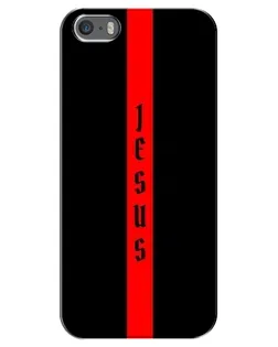 Чехол для iPhone 5 / 5s / SE с картинкой «Красная линия веры»
