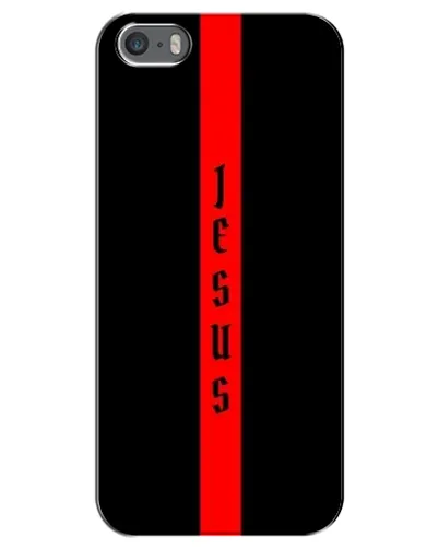 Чехол для iPhone 5 / 5s / SE с картинкой «Красная линия веры»